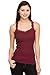 Women's Lace Trim Cotton Jersey Spaghetti Strap Camisole Tank Top