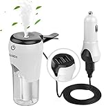 BASEIN Car Humidifier Dual USB Charger, Car Essential Oil Diffuser Vent Clip Air Diffuser Portable Mini USB Humidifier Car, Office, Home