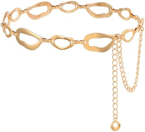 Chunky O-Ring Waist Chain Belt for Dresses Glamorstar O-Ring Chain Belt Waist Chain Belts for Women  main image 3