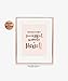 Behind Every Successful Woman Is Herself Rose Gold Foil Print Small Poster Boss Lady Chic Girly Office Decor Pink Wall Art 5 inches x 7 inches B33