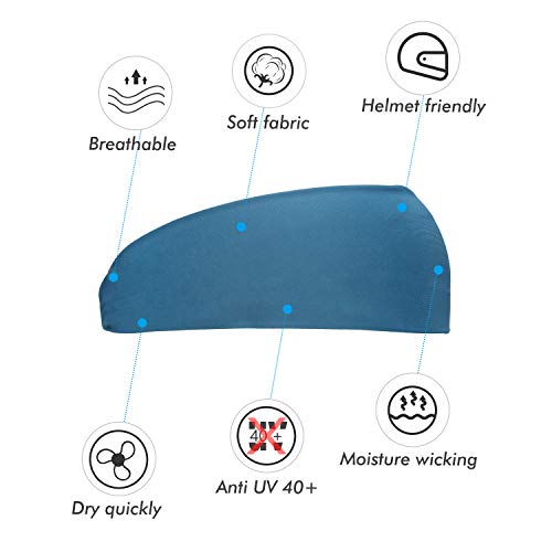 Sports Headbands for Men and Women - Lightweight Sweat Band Moisture Wicking Workout Sweatbands for Running, Cross Training, Yoga and Bike (4 Pack)