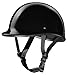 Size L Motorcycle Biker Cruiser Novelty Gloss black Polo Half Helmet Low Profile Touring