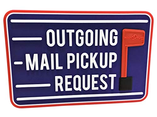 Post Flag Magnetic Replacement Flag for Outgoing Mail Pickup Horizontal 4X6 Inches