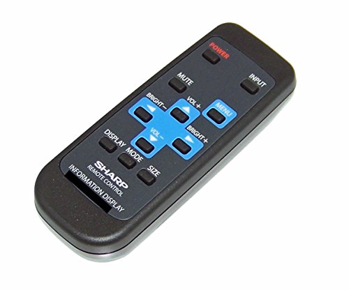 OEM Sharp Remote Control Originally Shipped With PNL702B, PN-L702B, PNL802B, PN-L802B