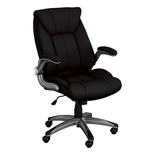 Norwood Commercial Furniture Executive Chair with Flip-Up Arms, Black, NOR-OUG1041BK-SO Norwood Commercial Furniture Executive Chair with Flip-Up Arms, Black, NOR-OUG1041BK-SO