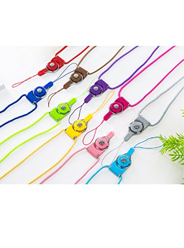 OAIMYY Detachable Cell Phone Long Lanyard Neck Strap for Cell Phone Case/ ID Card Badge/Keychain Charms (6Pcs-Random color) - Thumbnail 2
