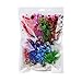 Cosmos 10 PCS Color Aquarium Fish Tank Decorative Plastic Plants, Artificial Water Plants, Random Colors