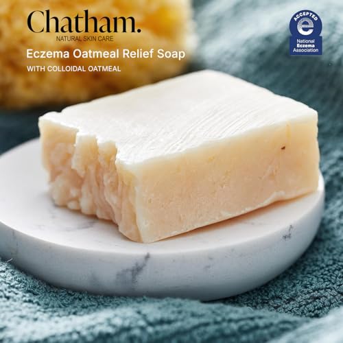 Chatham Natural Skin Care Eczema Relief Oatmeal Soap, oatmeal bath, treatment for eczema rosacea, psoriasis