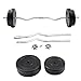Giantex Barbell Dumbbell Weight Set Gym Lifting Exercise Curl Bar Workout 64 LB