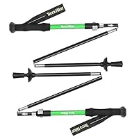 Terra Hiker Hiking Sticks Adjustable Trekking Poles, Collapsible Lightweight Hiking Poles with Lever Lock and Carry Sack for Camping, Hiking