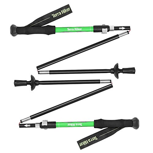 Hiking stick terra hiker adjustable trekking pole, coll…