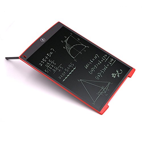 LCD Writing Tablet 12 Inch HUIXIANG Erasable Electronic Drawing Board Digital Paperless Doodle Pad with Stylus Gift for School Student Kids Birthday Present for Friends and Speech Difficulties （Red） - Thumbnail 2