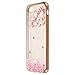 iPhone 8 Case,iPhone 7 Case, LONTECT Floral Flower Clear Design Pattern Printing Soft TPU Gel Slim Back Protective Case Scratch Resistant for Apple iPhone 8/iPhone 7