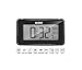 Gloue 21 polyphonic music Digital Alarm Clock ,snooze and Large Display and Smart backlight,Battery Operated and Temperature Display (Black)