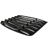 Windshiled Louver Compatible With 2003-2008 Nissan 350Z | IKON Style Matte Black ABS Plastic Rear Window Slotted Louver Sun Shade Cover by IKON MOTORSPORTS | 2004 2005 2006 2007