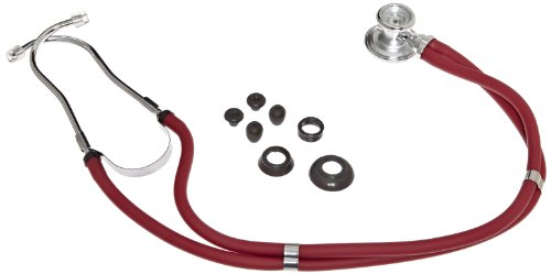 Primacare DS-9295-RD Sprague Rappaport Style Stethoscope, 30" Length, Red