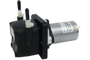 K KAMOER Small peristaltic pump 12V dc motor Kamoer KPHM200 high flow laboratory High-Precision liquid dosing Pump 3.2 mm ID ×6.4mm OD，200ml/min (12V)