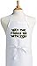 May The Forks Be With You Funny Cooking Apron, White Chef Aprons, One Size Fits All
