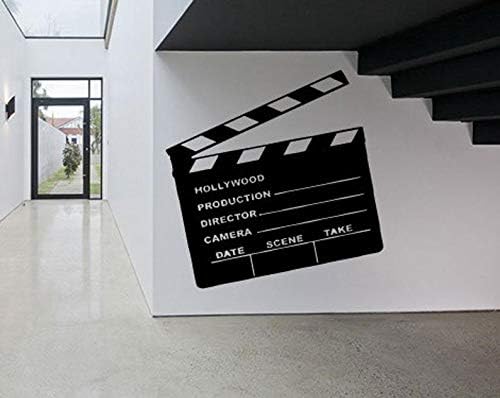 Wall Decal Sticker Bedroom Director's Clapboard Video Camera Filming Movie Photo Reportage 055b