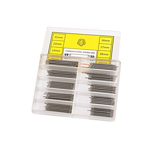 21-30mm Watch Band Spring Bars Strap Link Pins Wactchmaker Tool Remover Repair Replacement Pin Tool Kit (170 Pcs)