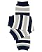 juDanzy team navy blue & gray baby leg warmers for girl or boy toddler & child