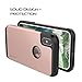LUVVITT Ultra Armor Cover with Dual Layer Heavy Duty Protection and Air Bounce Technology Designed for iPhone X and XS with 5.8 inch Screen 2017-2018 - Rose Gold