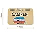 Ownest Happy Camper Camping Door Mat,Entrance Outdoor/Indoor Floor Doormat Door Non Slip Mats Bathroom Kitchen Decor Rug 40cmx60cm