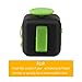 Fidget Cube Relieve Stress & Anxiety Help Attention Hand Fidget Toy Ganowo (Black and Green)