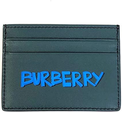 Amazon アウトレット品 バーバリー 定期入れ メンズ カードケース ロゴ グリーン 定期入れ