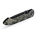 Cool Hand 2.75'' Damascus Pattern Ceramic Liner Lock Pocket Folding Knife w/ 3.75'' Aluminum Digital Camo Handle, Deep Carry Clip