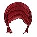 Ever Fairy 3 Colors Pack Chemo Cancer Head Scarf Hat Cap Ethnic Cloth Print Turban Headwear Women Women's Ruffle Beanie Scarf (3 Colors Pack-C1)