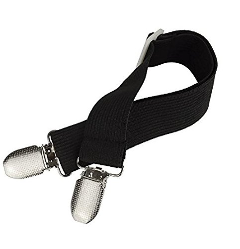 DWR Sheet Straps,Black Adjustable Bed Corner Sheet Holder Elastic Straps Fasteners Clips Grippers Suspenders