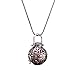NovScent Aromatherapy Jewelry Necklace 316L Steel Material Locket Style Pendant Essential Oil Difusser 10 Colorful Cashmere Sustained Release Ball (Garden)