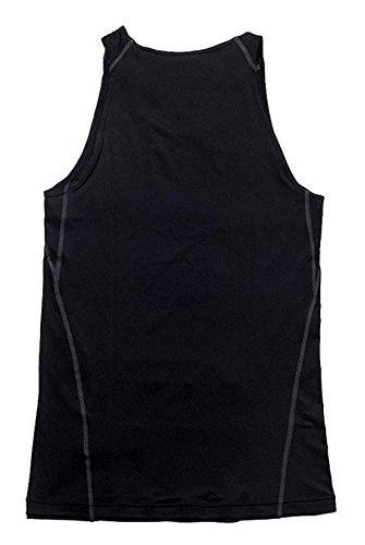 LANBAOSI Men's Sports Compression Under Base Layer Gear Wear Shirt Top Black Size Medium