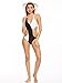 Topwigy Women's One Piece Bathing Suits Cross Double Colored Padded Push Up Halter Swimwear Swimsuit