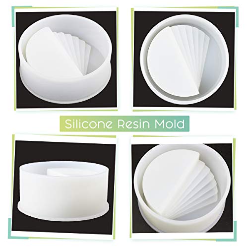 image for LET'S RESIN Silicone Resin Mold, LET’S RESIN Round Stair Mold with 1