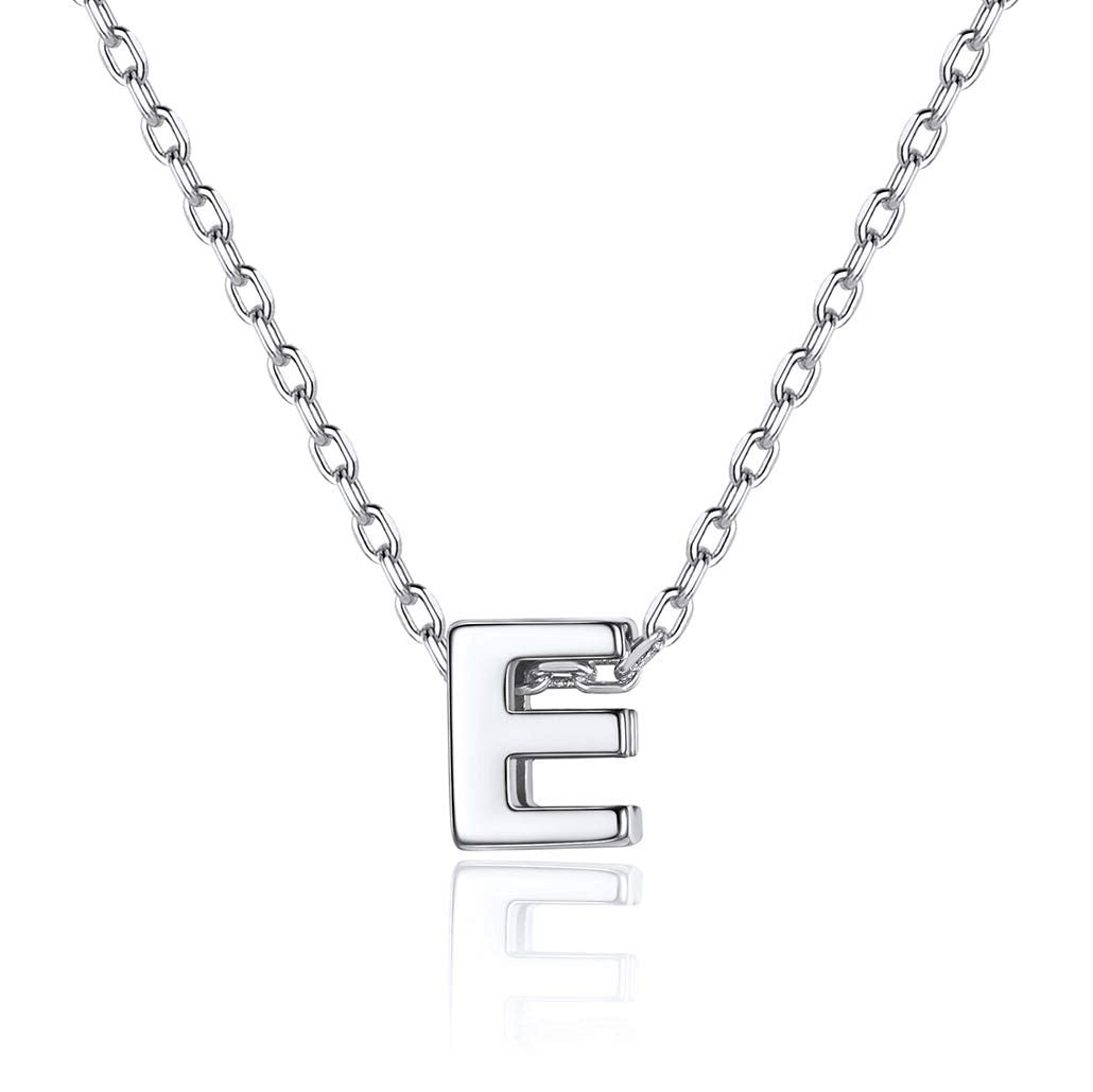 Silvora Necklace for Women Letter Necklace Silver Necklace Personalised Necklace Name Necklace Cute Necklaces Sterling Silver Initial Necklace