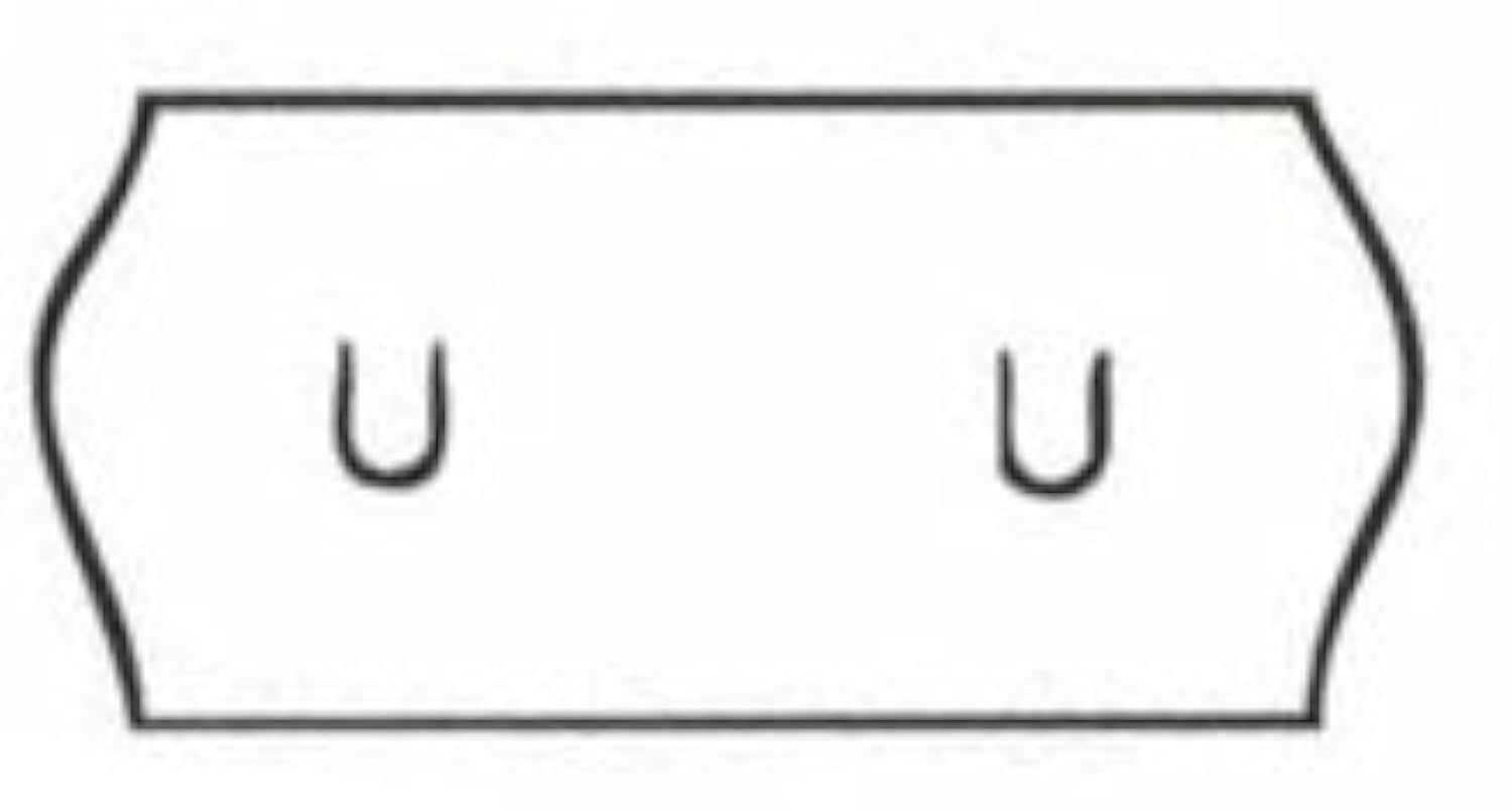 GATO 26x12mm White Wavy Edge Peelable Labels (18k) Genuine GATO Labels for Samark 26/Kendo 26 or Lynx Lite 2612 Price Gun