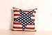 Vintage Style American Flag the Stars and the Stripes Throw Pillow Case, Pillowcase (Big Star)