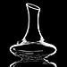 Culinaire Crystal Glass Wine Decanter - 60 Ounce Large Aerator or Carafe for White and Red Wine - 1800 ml Capacity - Gifts for Wine Lovers and Accessories