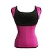 GZXISI Women Neoprene Sauna Sweat Waist Trainer Vest for Weight Loss Workout Body Shaper Tank Top (Pink, X-Large)