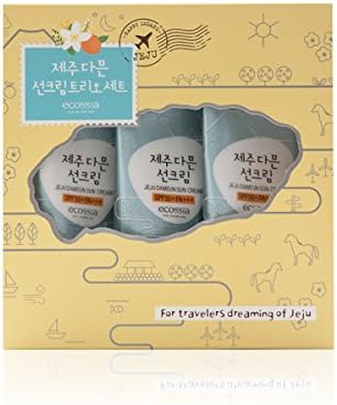 Ecosia Jejudameun Sun Cream Trio Set Mild Type (30ml X 3) Korea Cosmetics