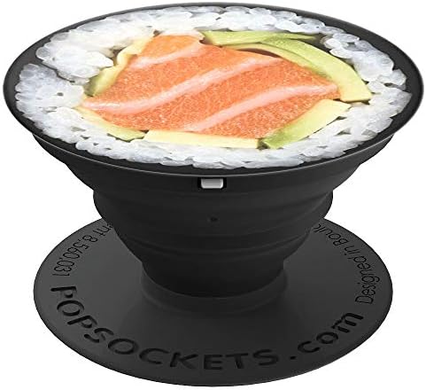 Salmon Roll - Fresh sushi graphic - PopSockets Grip and Stand for Phones and Tablets