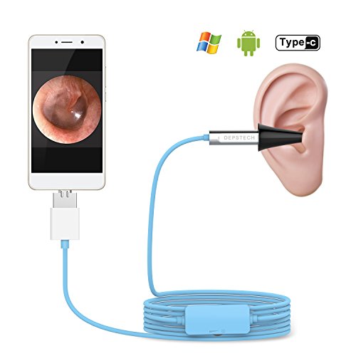 Depstech USB Otoscope, Digital Ear Scope Inspection Camera With 6 LED