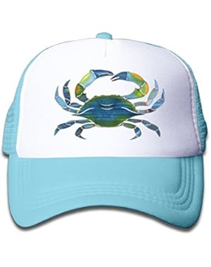 Blue Crab 3D Neon Baby Boys Baseball Cap Cute Hat