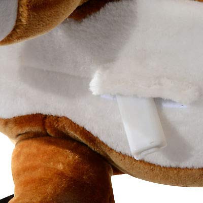 Canvoi Spring Rocking Horse Vintage Kids Riding Toy Rocker Plush Bouncing w/ Sound