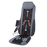 IDODO Shiatsu Back Massage Cushion with Heat, Deep Kneading Rolling Seat Back Massager Pad, Release Pain, Fatigue from Back, Lumbar, Hip and Thighs