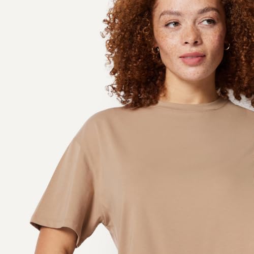 Amazon Essentials Women's Loose Fit Round Neck Short Sleeve Shirt