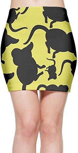 FGd1 Skirts Mouse Cartoon Women High Waist Pencil Mini Short Skirts
