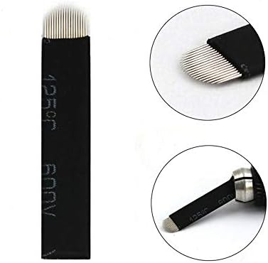 Microblading Needles - 50pcs Permanent Makeup Manual Eyebrow Tattoo Needle Microblading Blades Needles for Microblading Supplies,Microblading Kits
